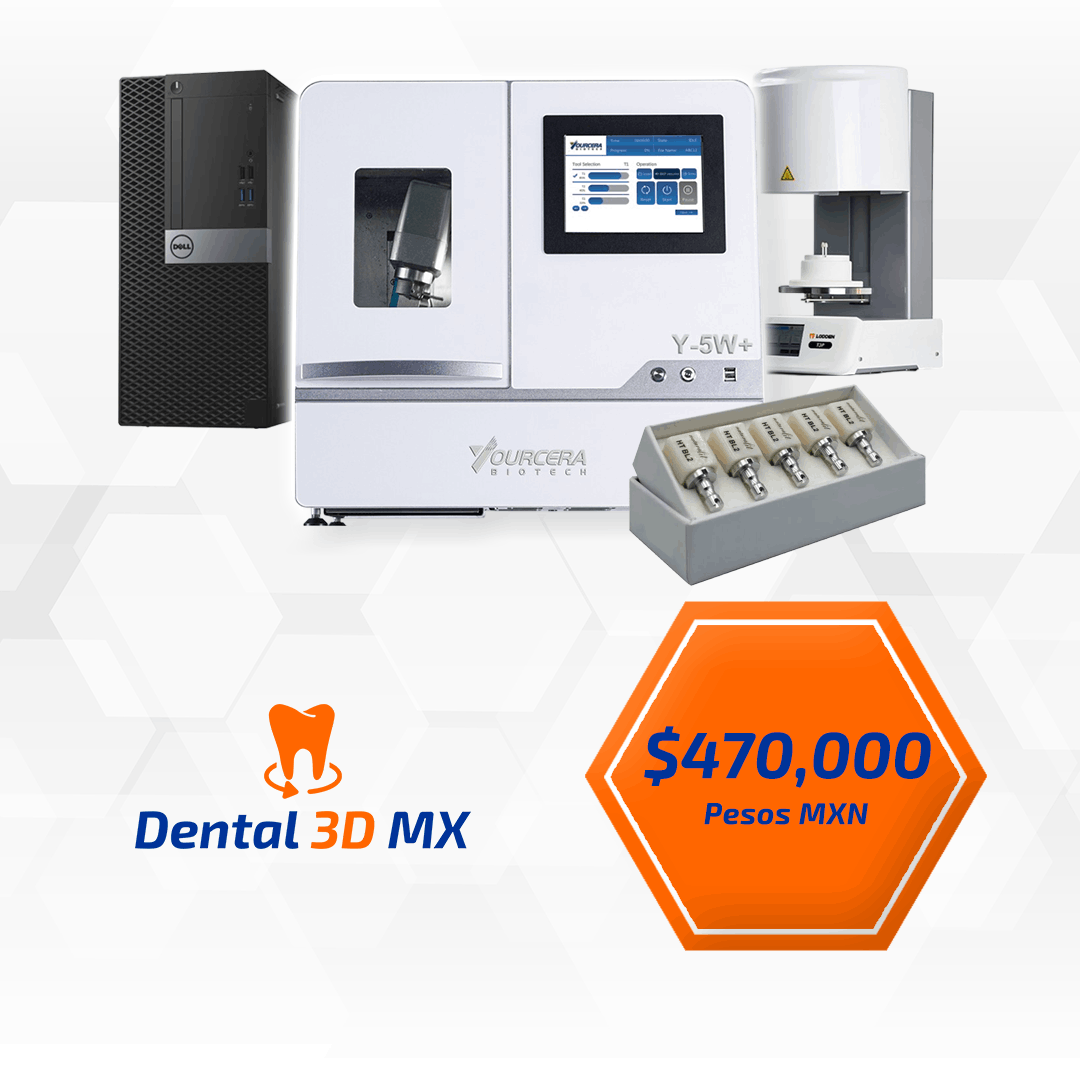 Paquete Fresadora para Zirconia